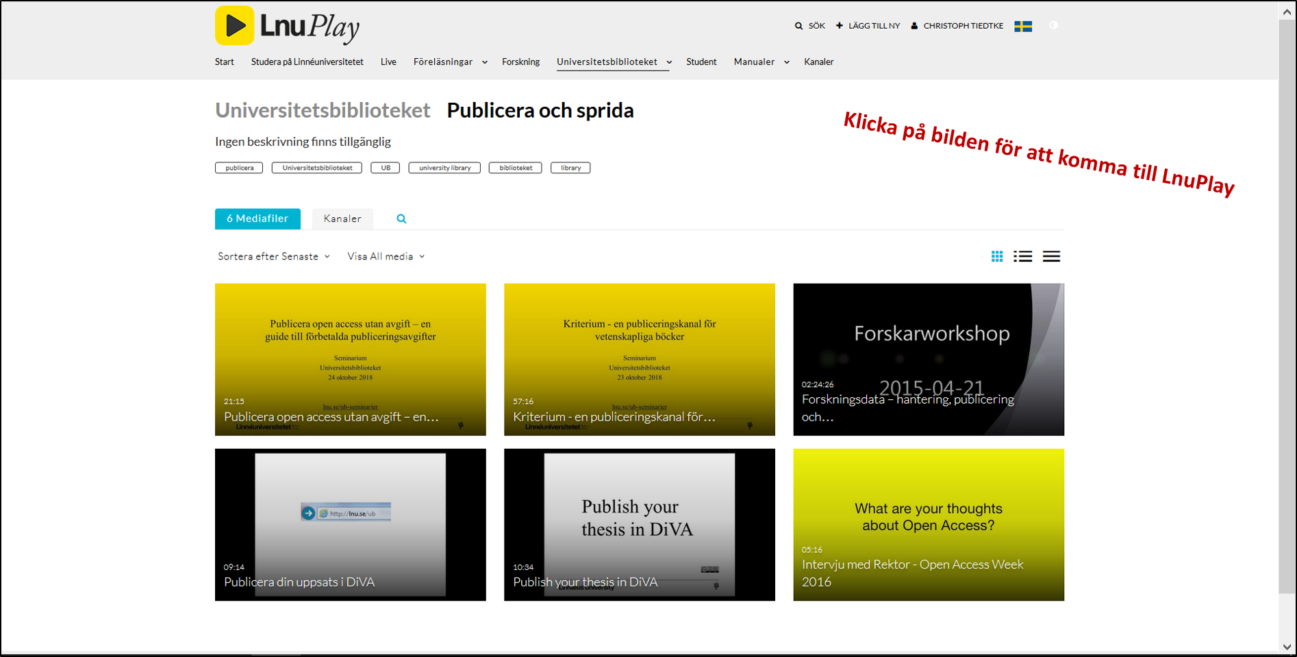 LnuPlay - Publicera och sprida