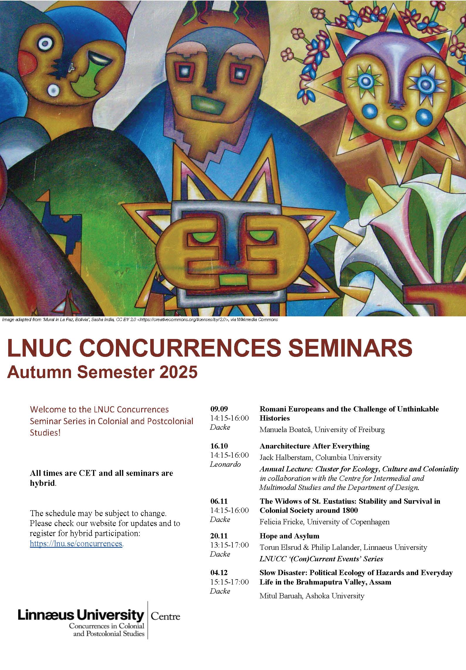 LNUC Concurrences seminars autumn semester 2025